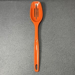 Vintage Foley Orange Plastic Slotted Serving Spoon‎ Mid-Century Kitchenware
